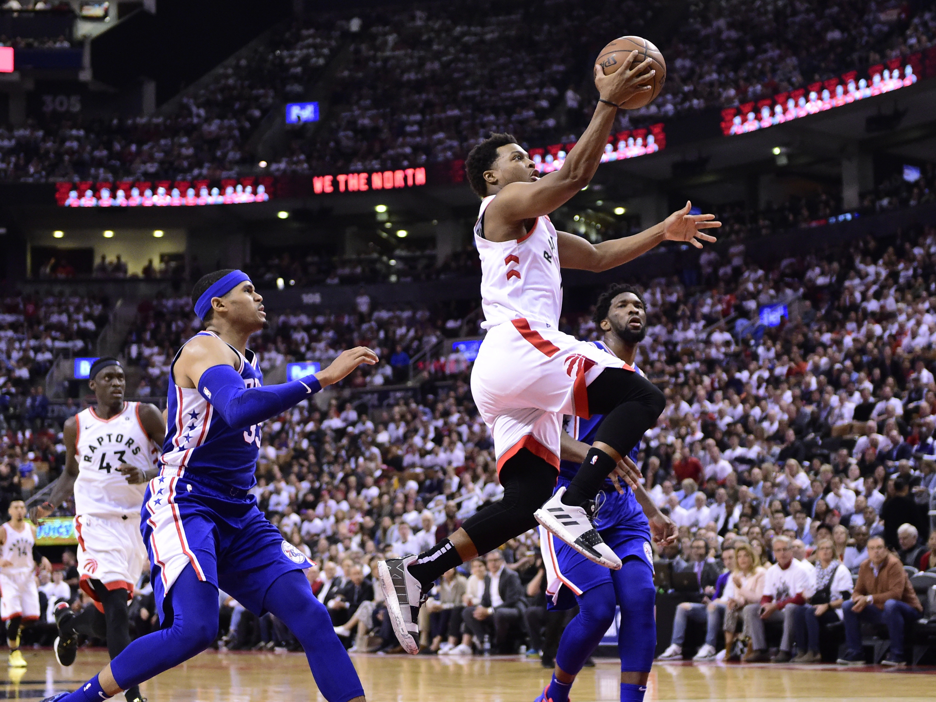 Leonard scores 21, Raptors rout 76ers 125-89 to win Game 5