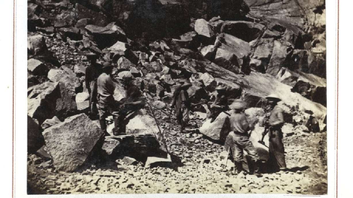 The Latest: Chinese rail workers hailed at anniversary event