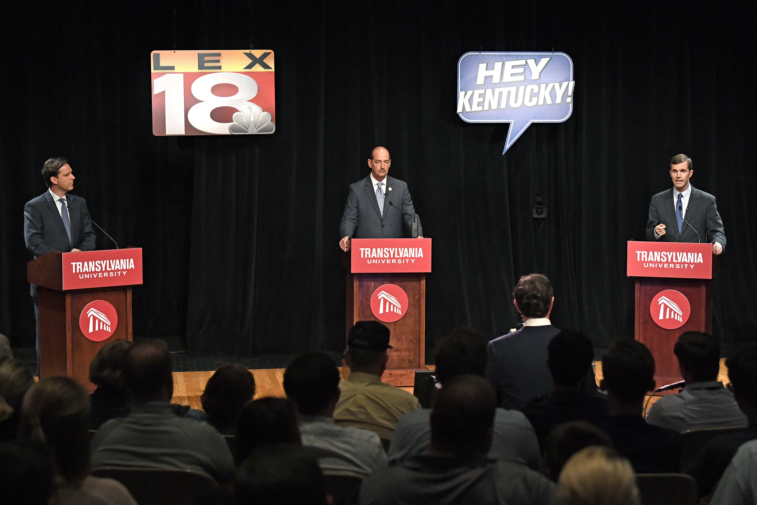 Kentucky Democratic hopefuls hammer away at Bevin, not Trump
