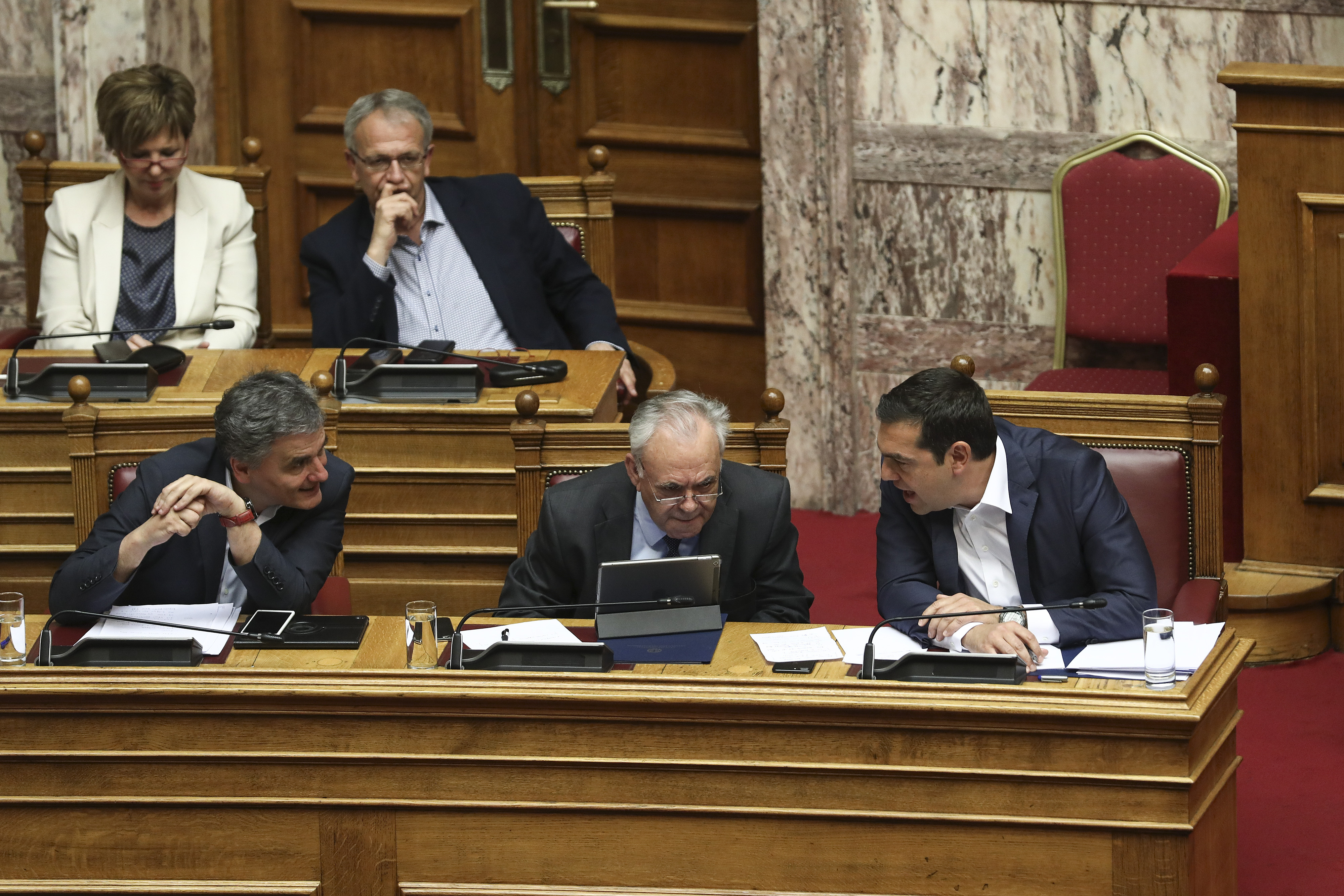The Latest: Greek government survives confidence vote