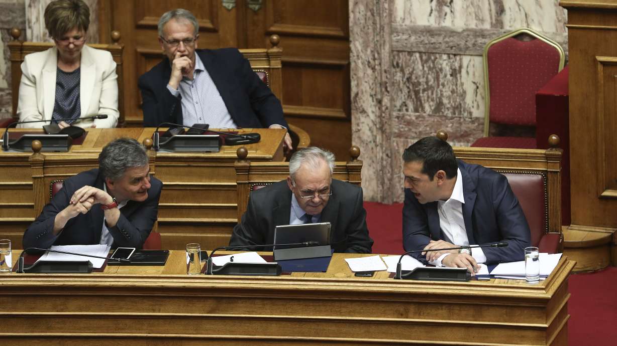 The Latest: Greek government survives confidence vote