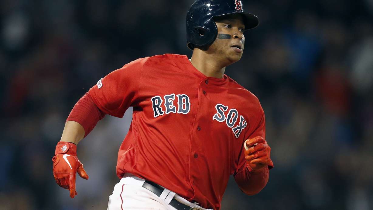 Red Sox beat Mariners 14-1, over .500 for first time