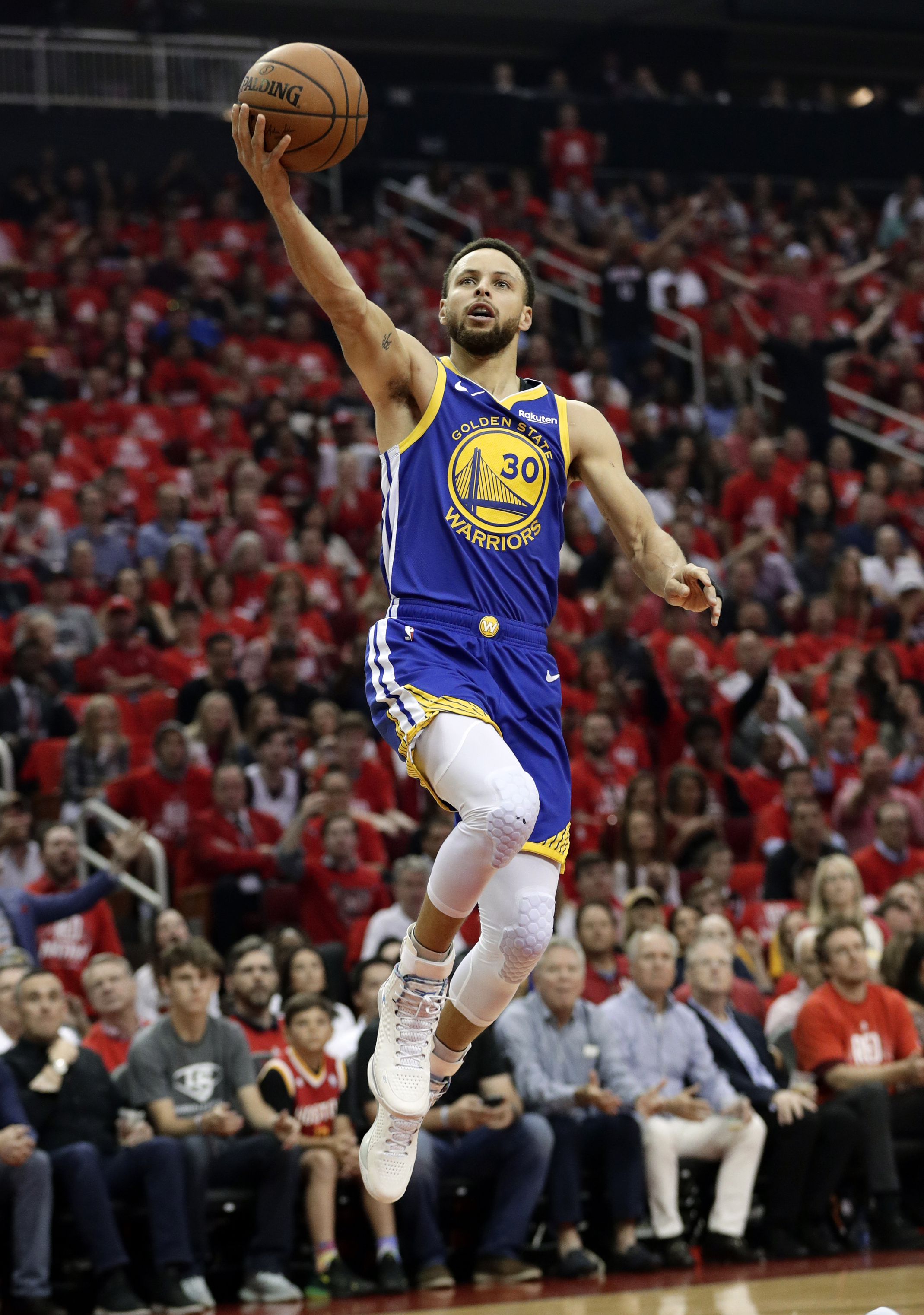 Curry, short-handed Warriors knock out Rockets in Game 6
