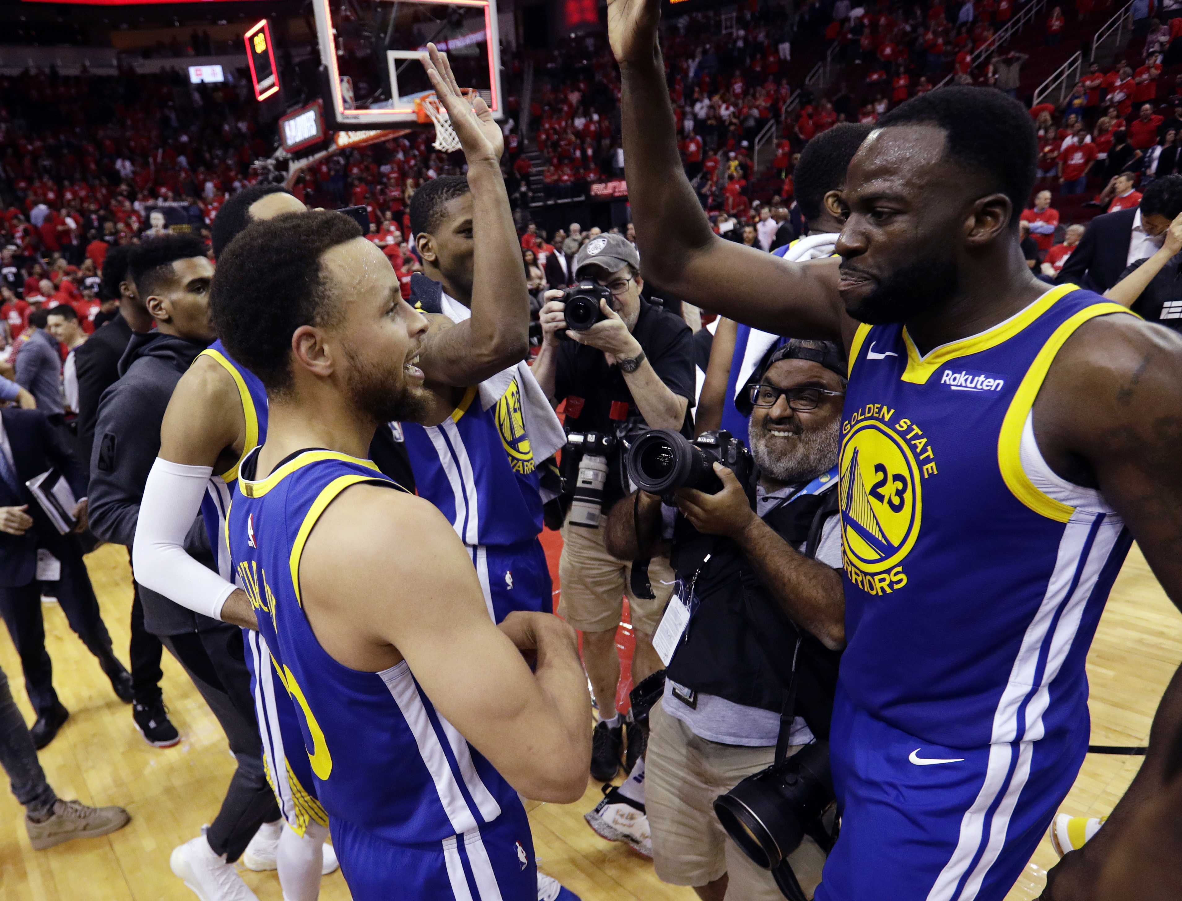 Warriors move to conference finals despite missing Durant