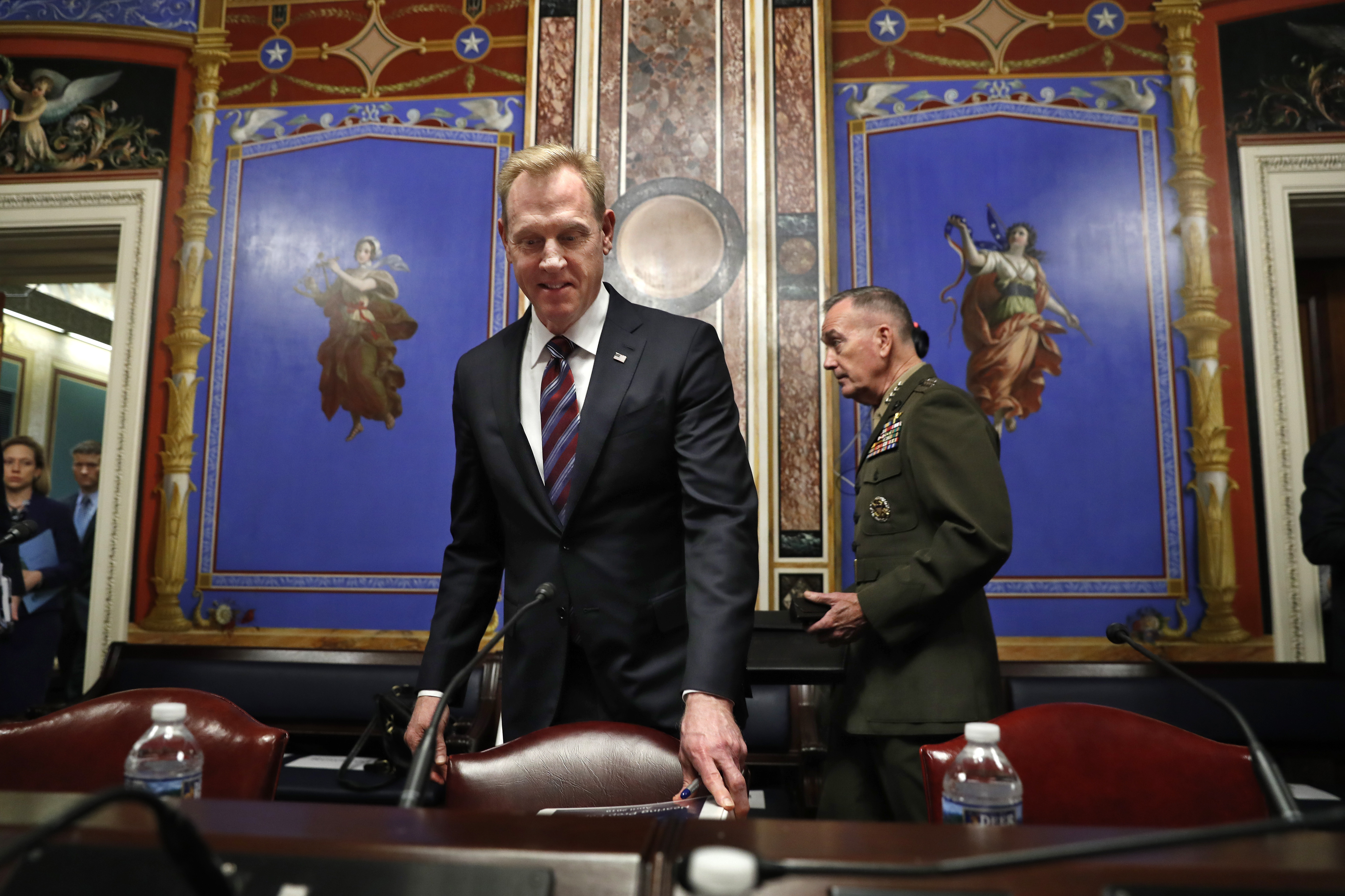 The Latest: Shanahan says troops aim to help secure border