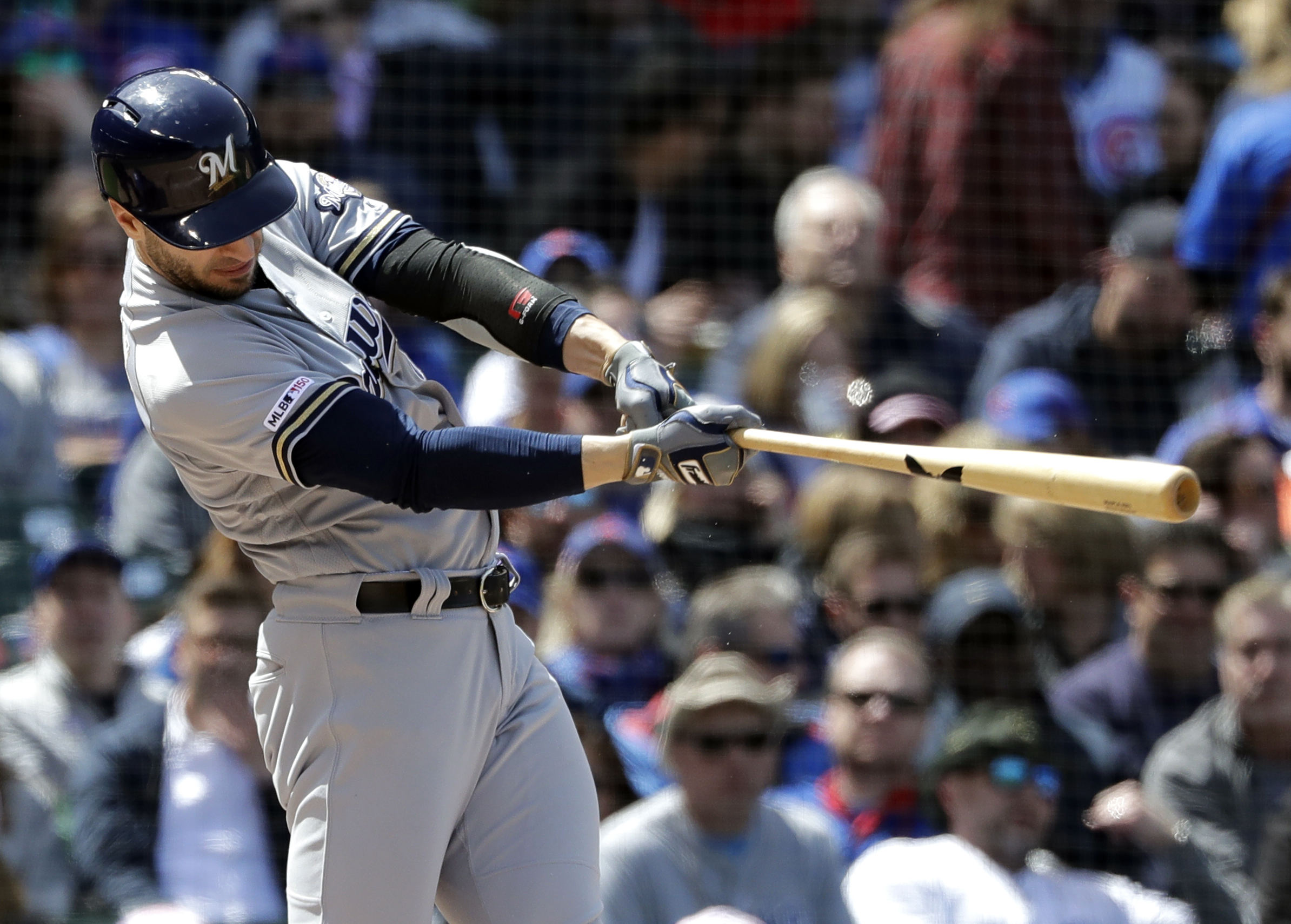 Brewers' Braun scratched against Cubs with sore hamstring