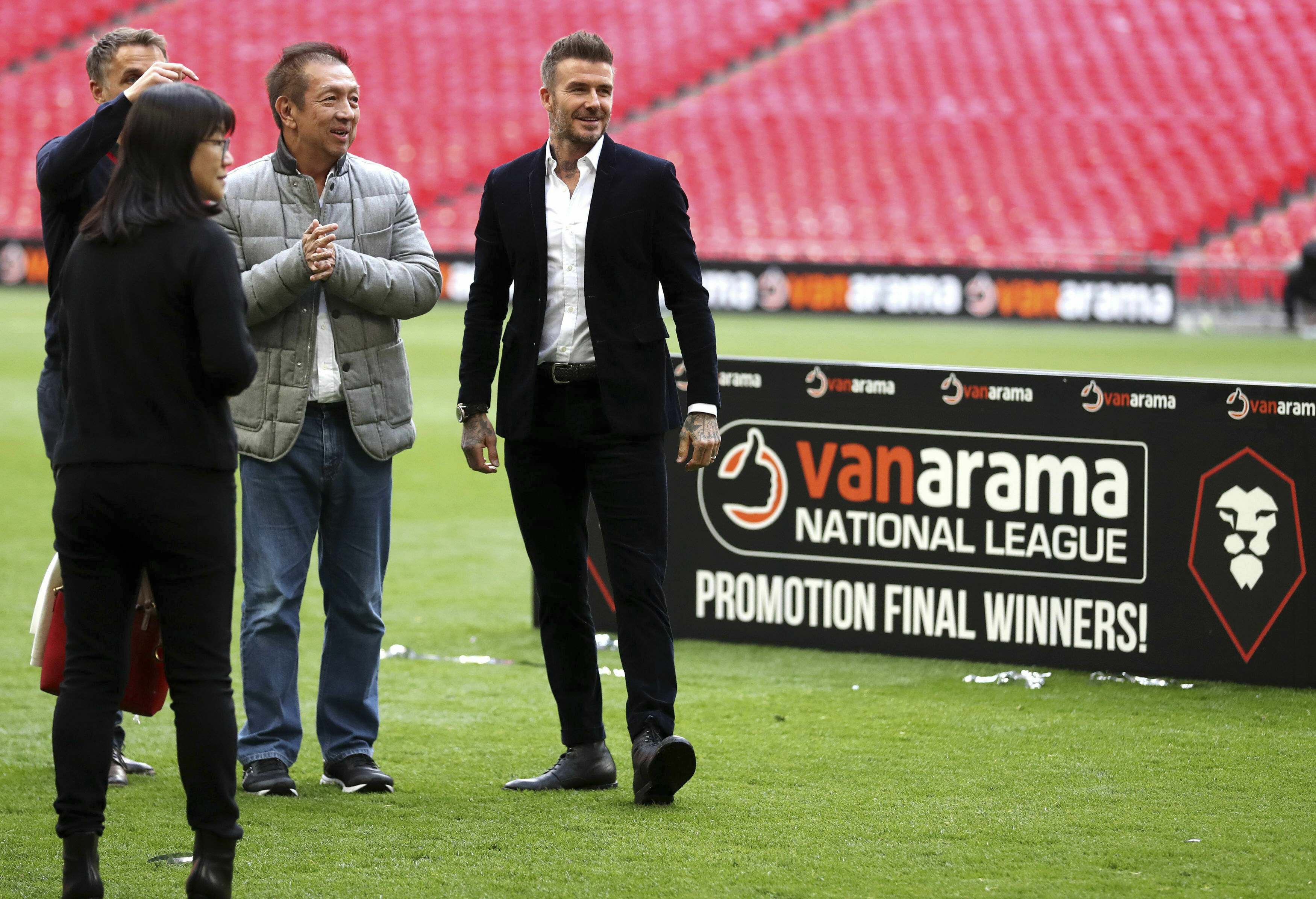 Beckham watches as Salford secures promotion at Wembley