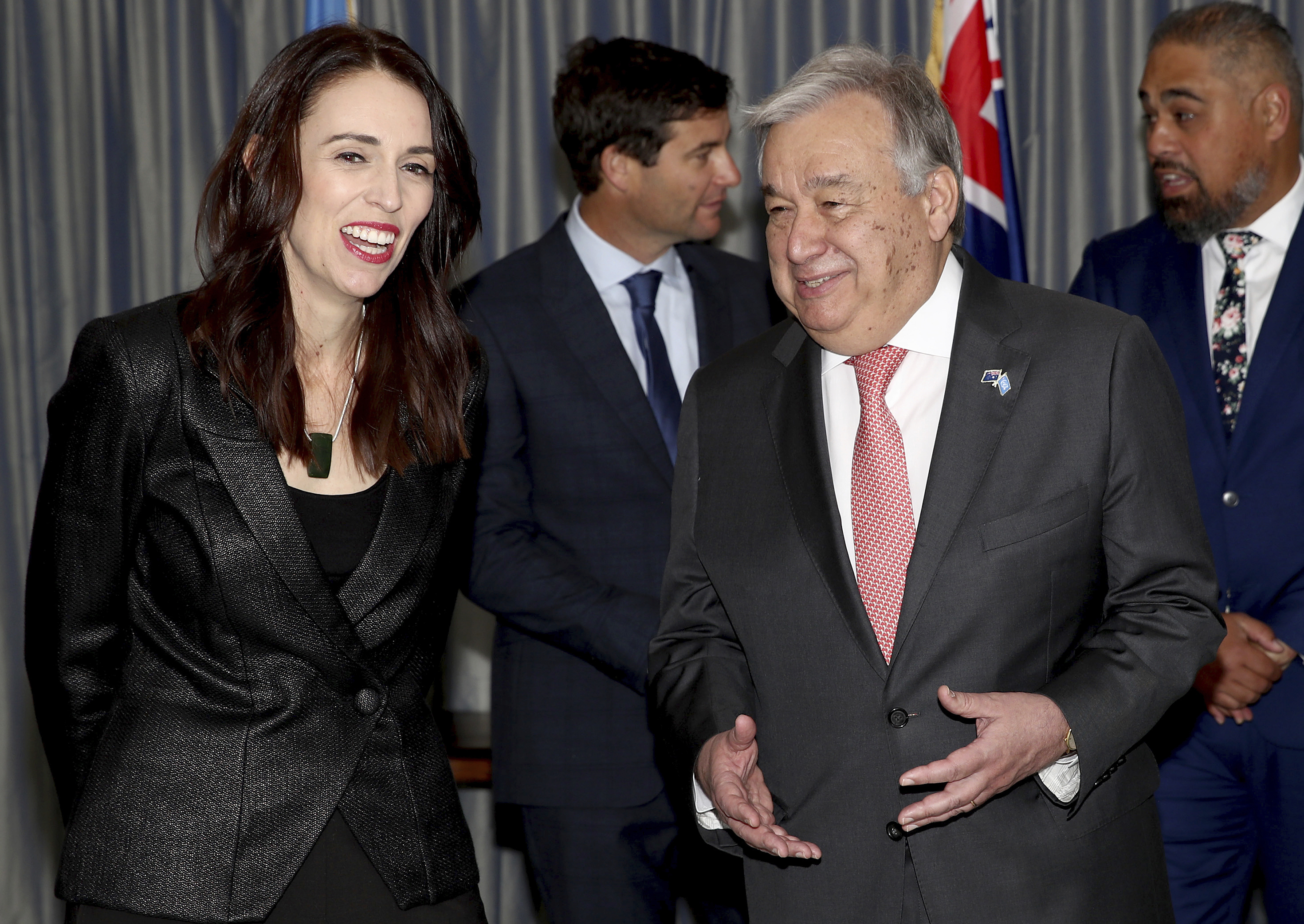 UN leader arrives in New Zealand on climate change trip