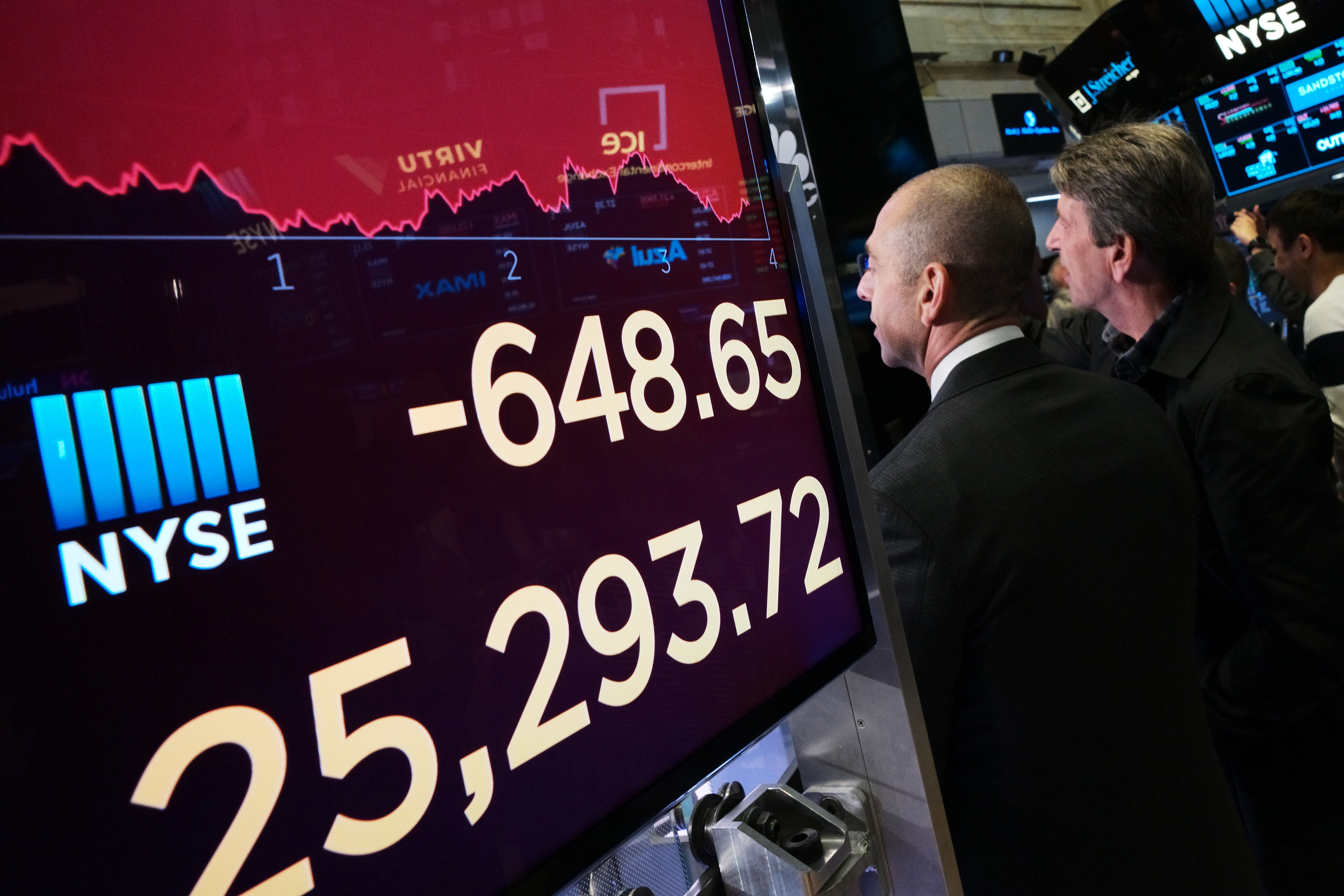 Stock markets stabilize after tumble over trade dispute