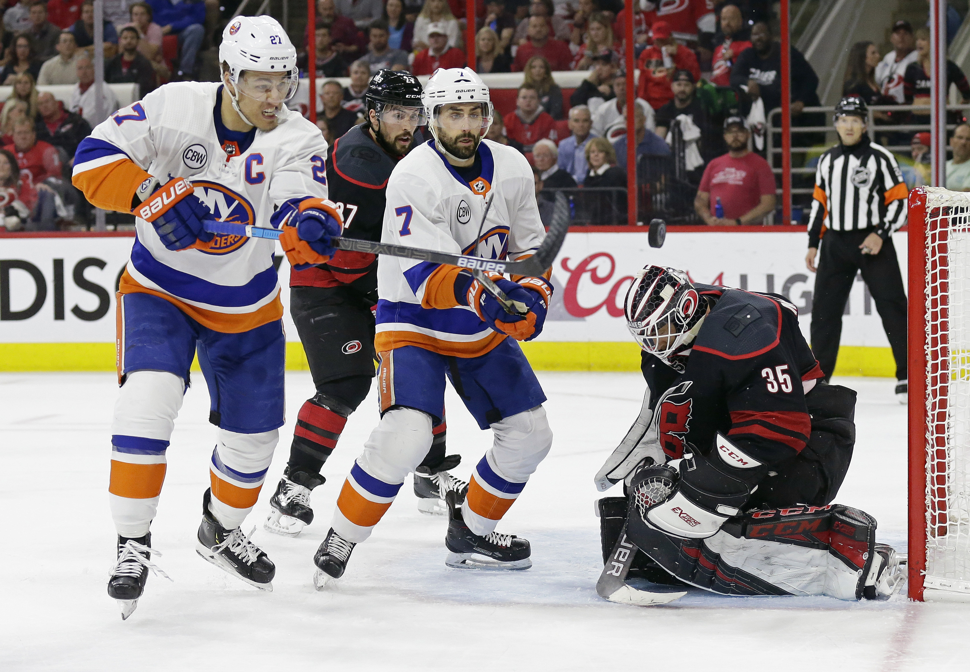 Carolina starts McElhinney in Game 3 vs Bruins