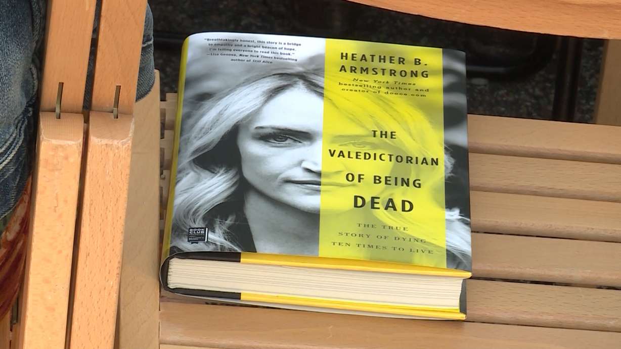 Heather Armstrong, author and popular Utah blogger, has written a book titled "The Valedictorian of Being Dead: The True Story of Dying Ten Times to Live" about her battle with depression. (Photo: KSL TV)