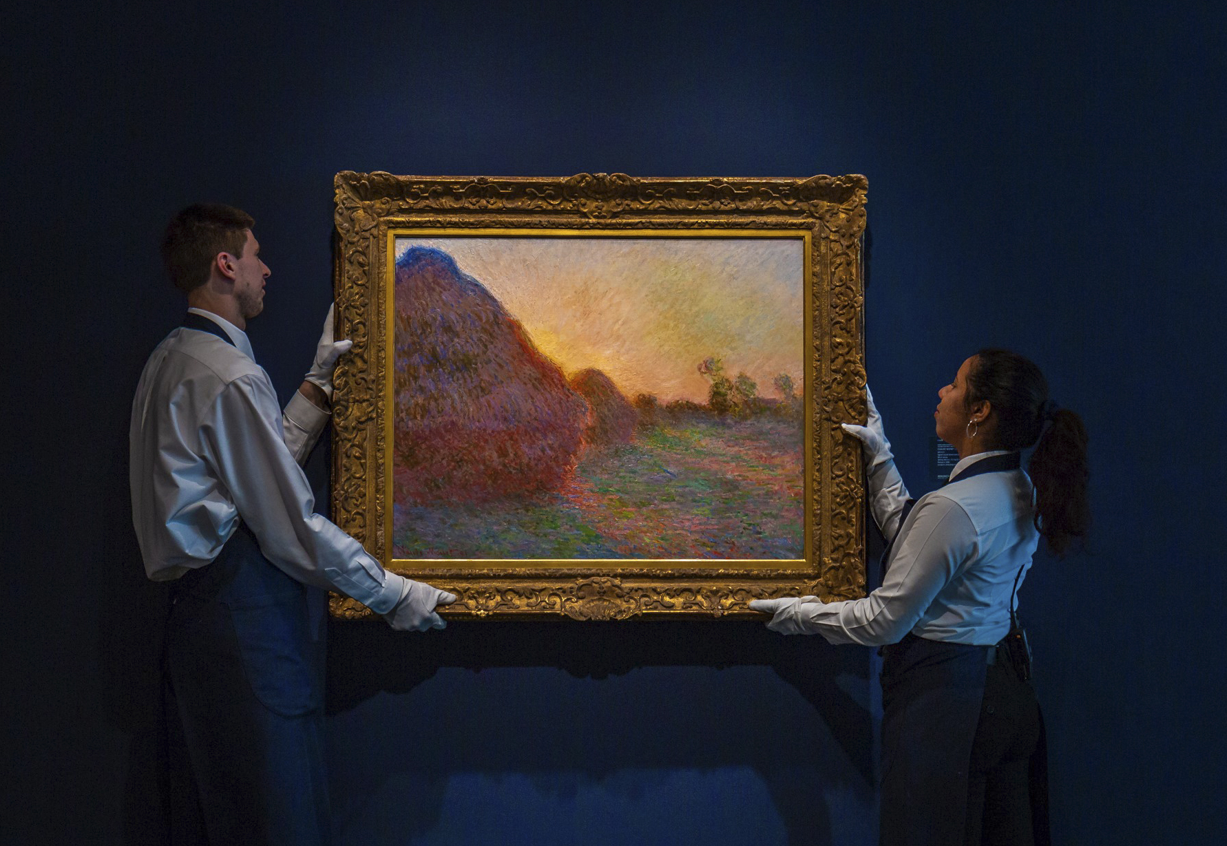 Claude Monet haystack painting fetches $110.7M at NY auction