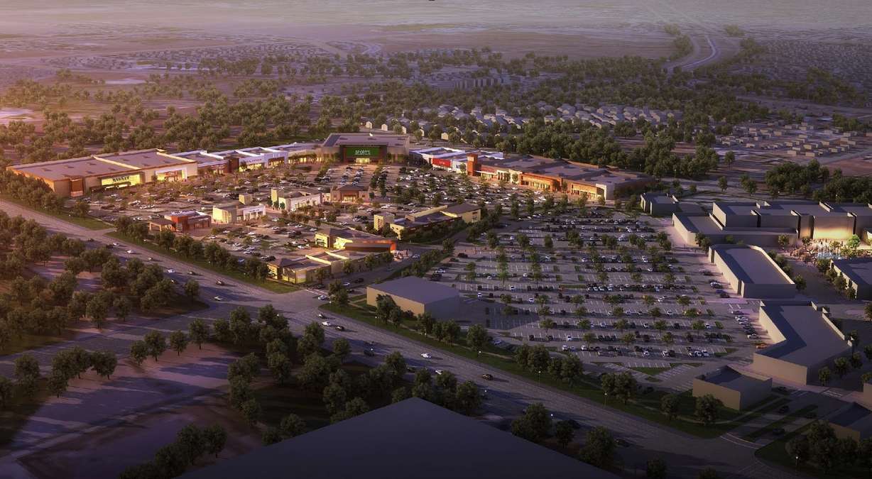 An artist rendering of the second phase of the Mountain View Village project in Riverton. The project is designed by the same group that worked on Farmington Station in Davis County. (Photo: Riverton City)