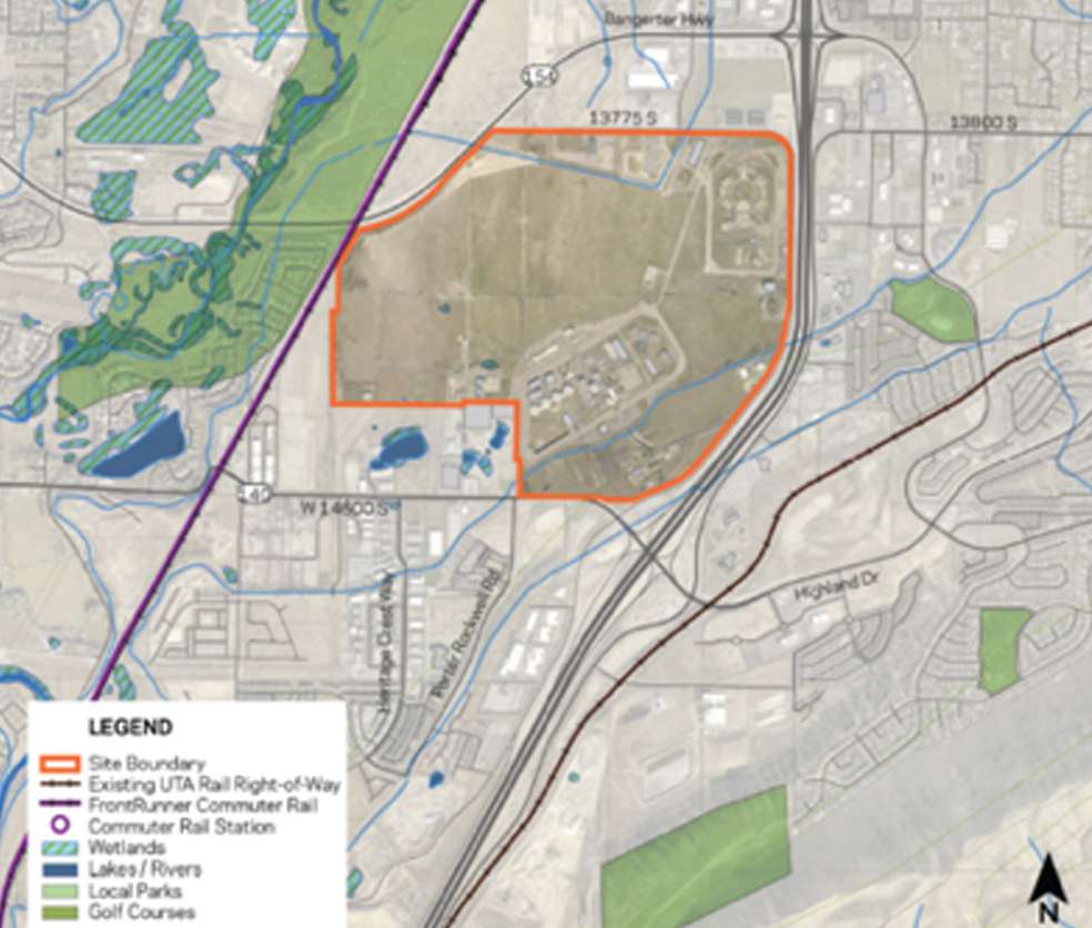 A map that shows the 700-acre Utah State Prison location in Draper. The prison has been in operation since 1951. (Photo: Draper City)