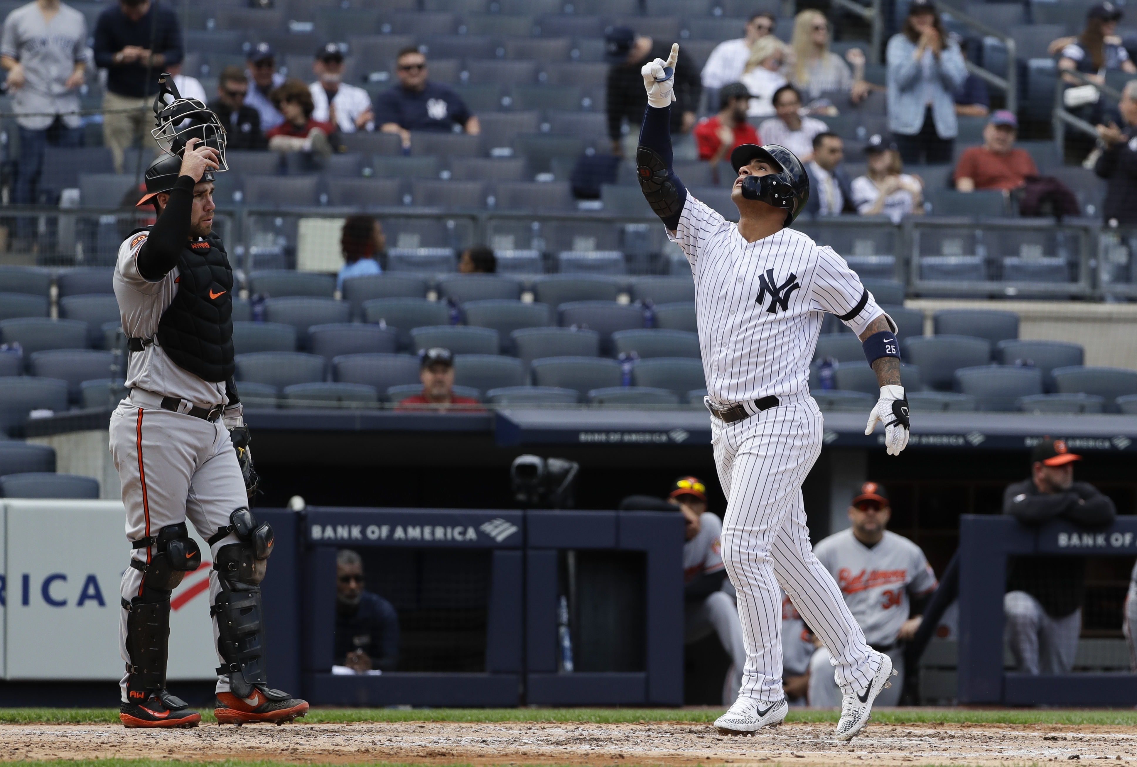 Torres' 3 HR lift Yankees over Orioles in doubleheader sweep