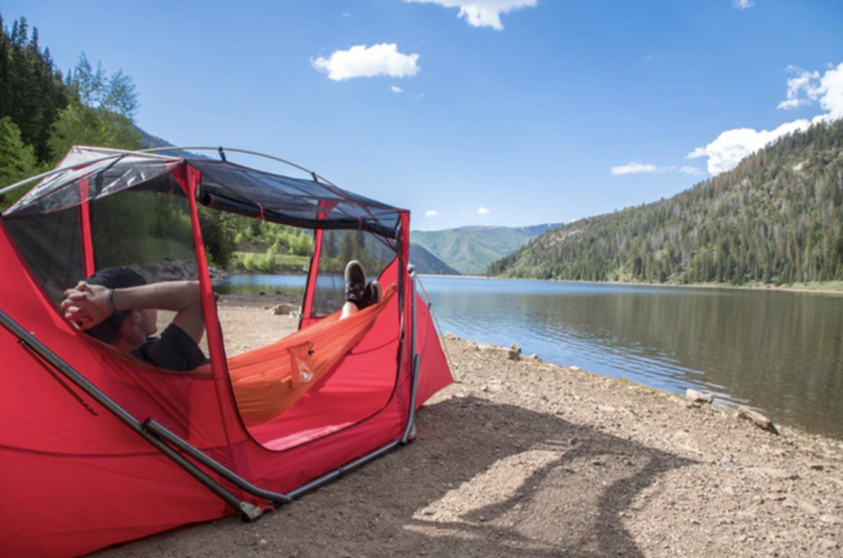 The Tammock is a free-standing hammock tent. (Photo: via Kickstarter)
