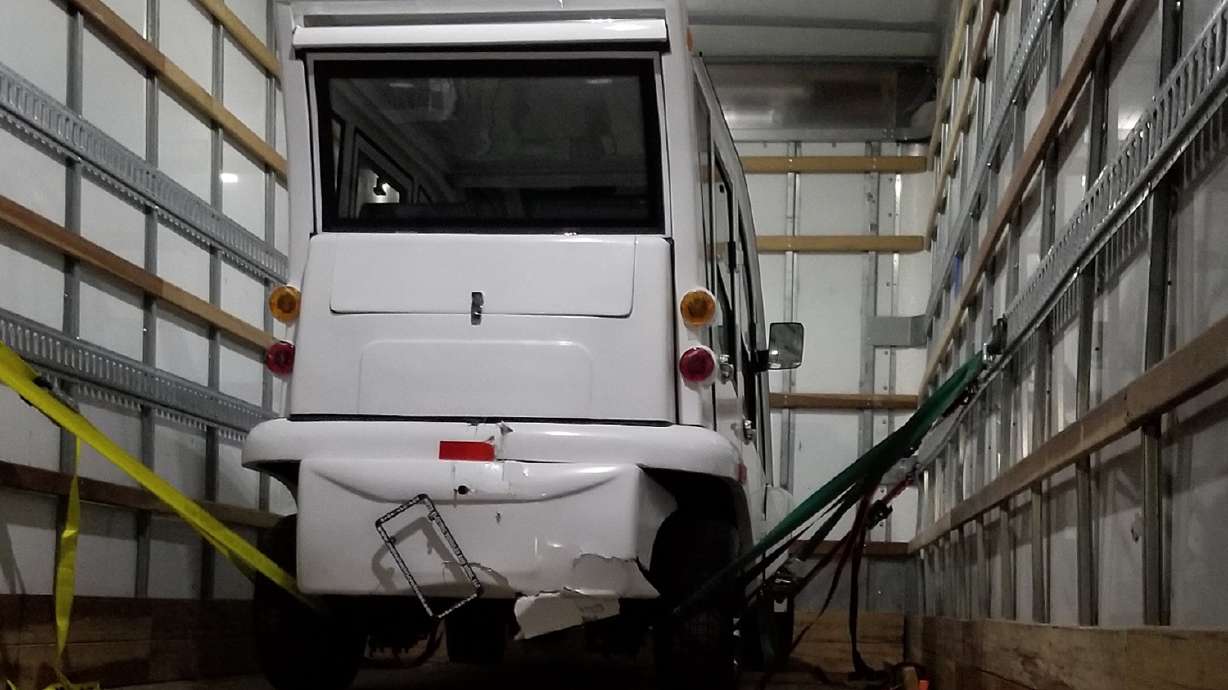 Utah’s latest rideshare innovation vehicle damaged in shipping, debut at Daybreak delayed