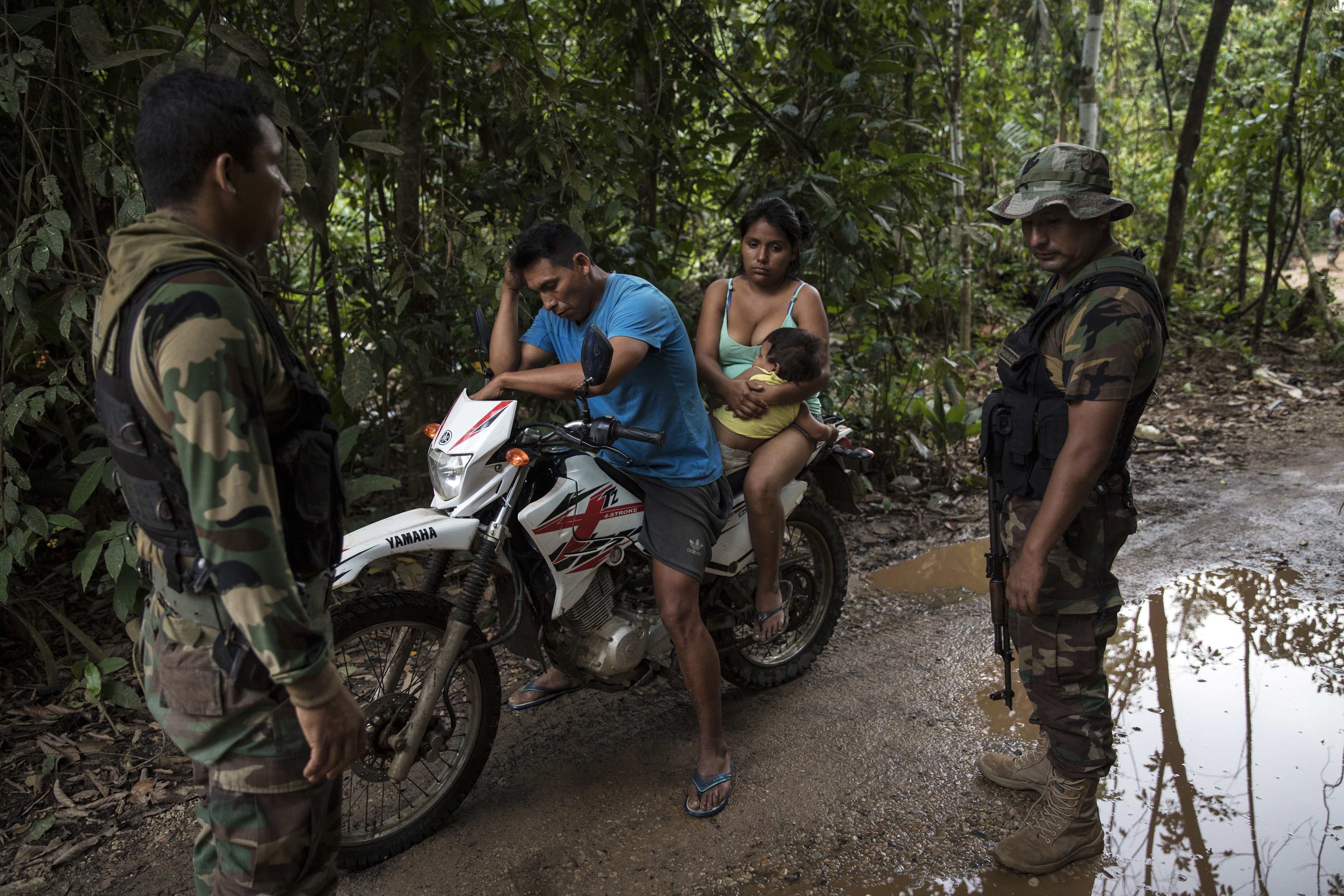 Peru's military tries to curb illegal gold mining in Amazon