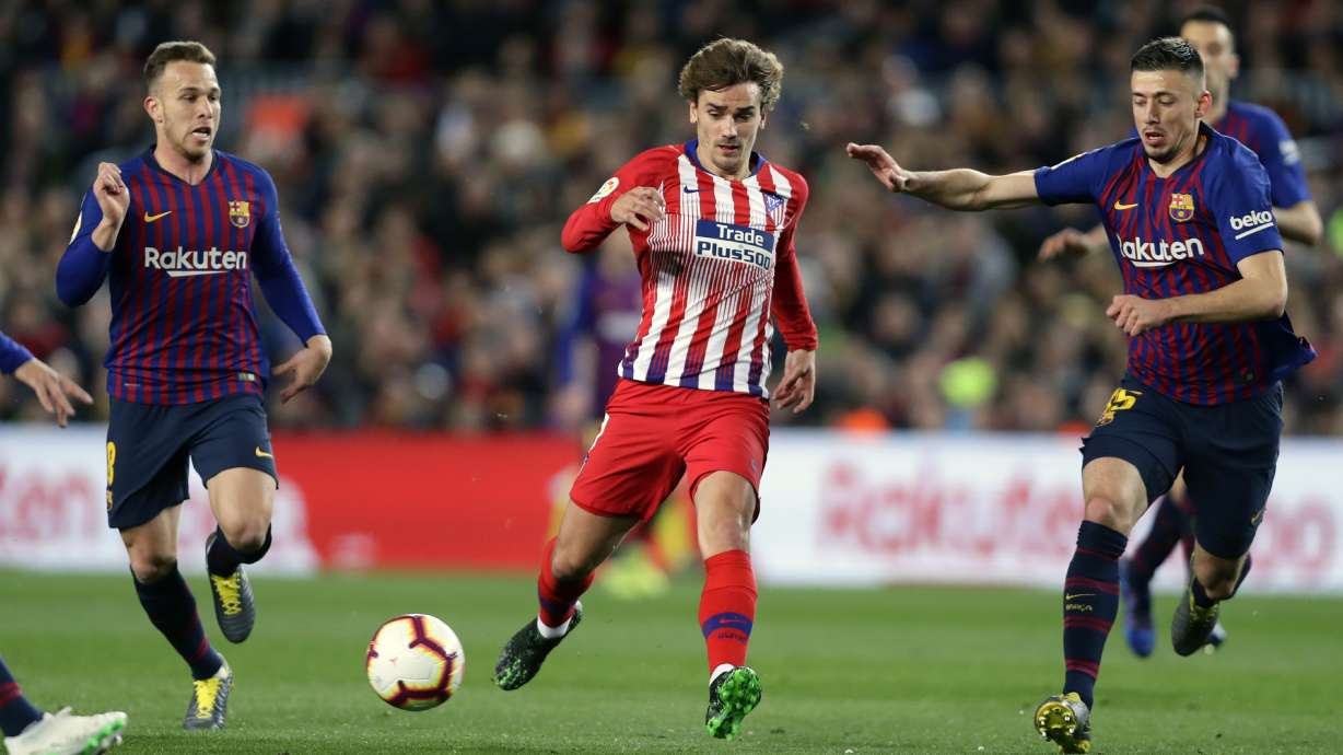 Simeone to face tough challenge without Griezmann, Godin