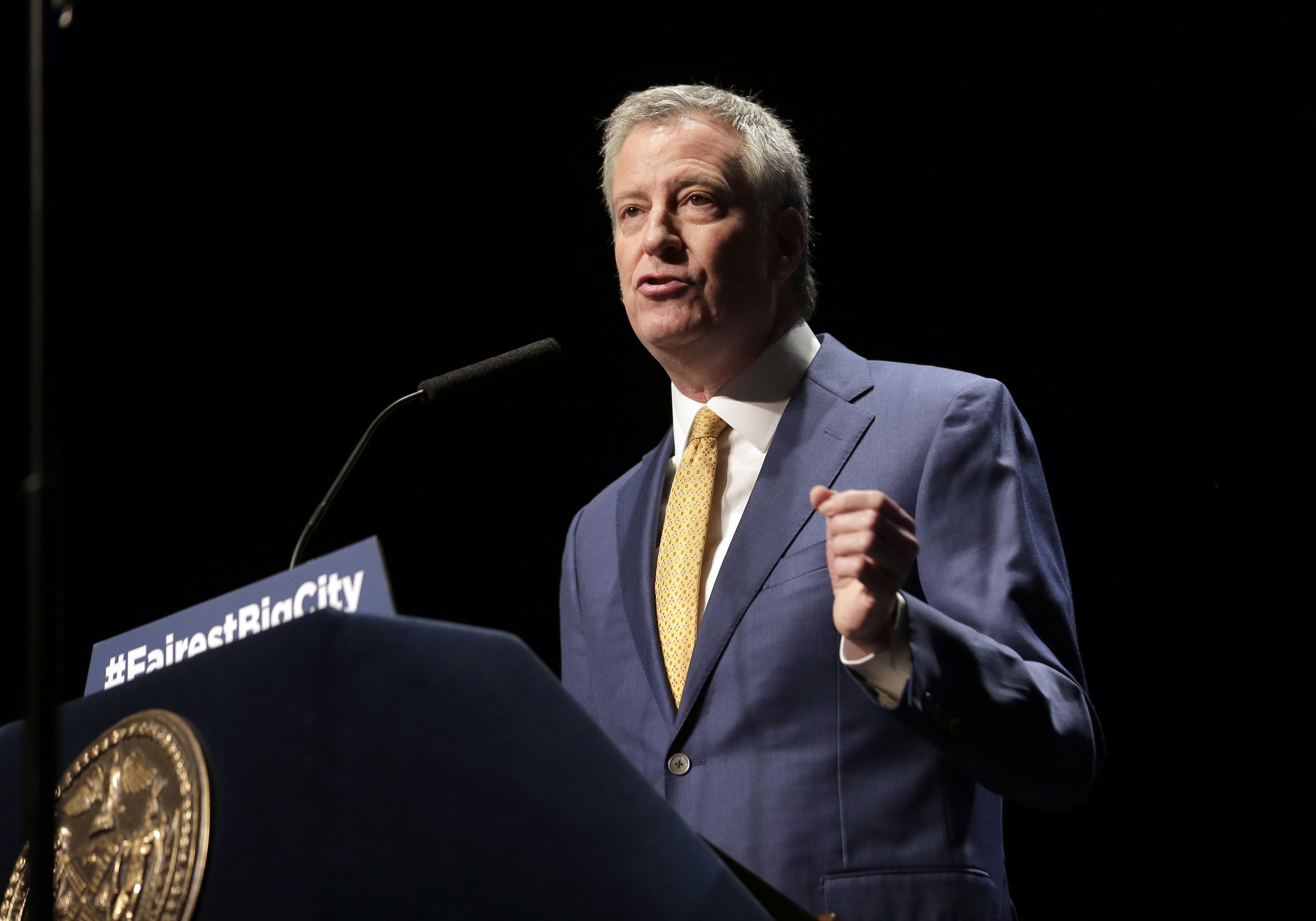 The Latest: Trump and de Blasio already trading insults