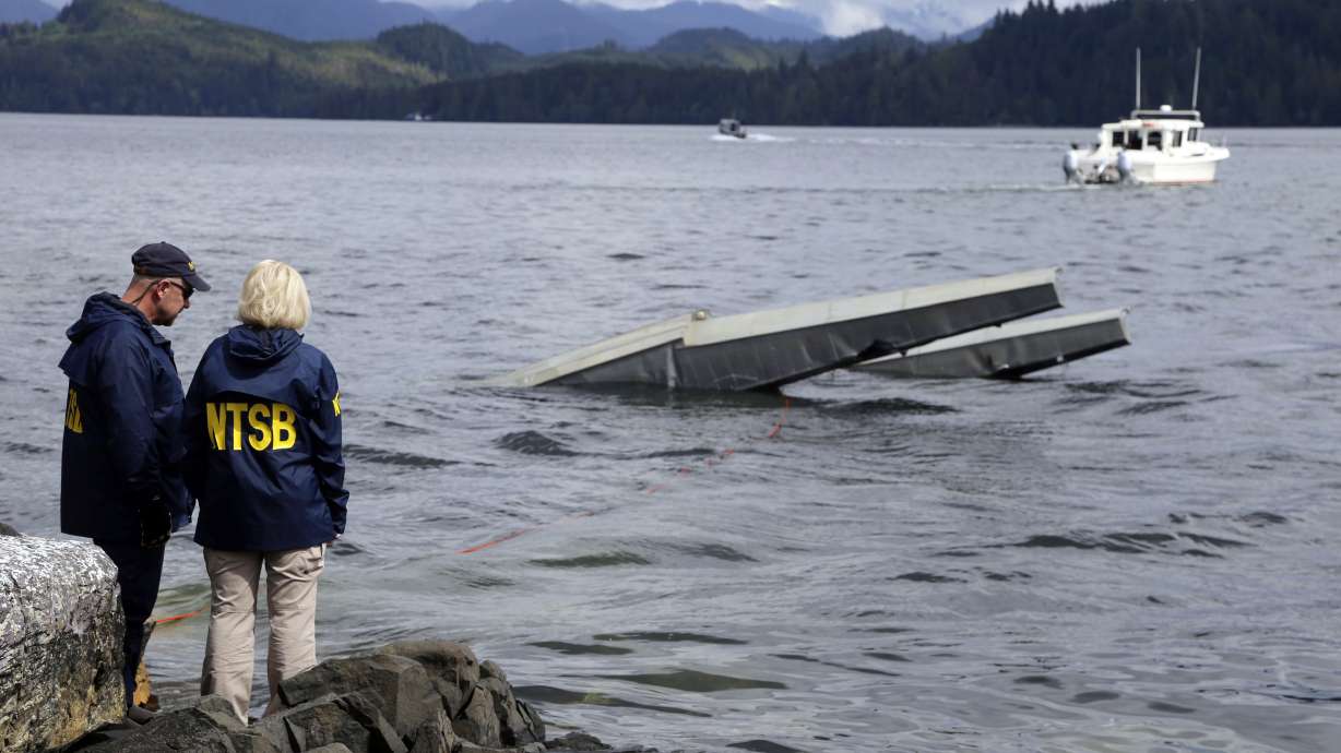 The Latest: Retired fisherman saved plane crash passengers
