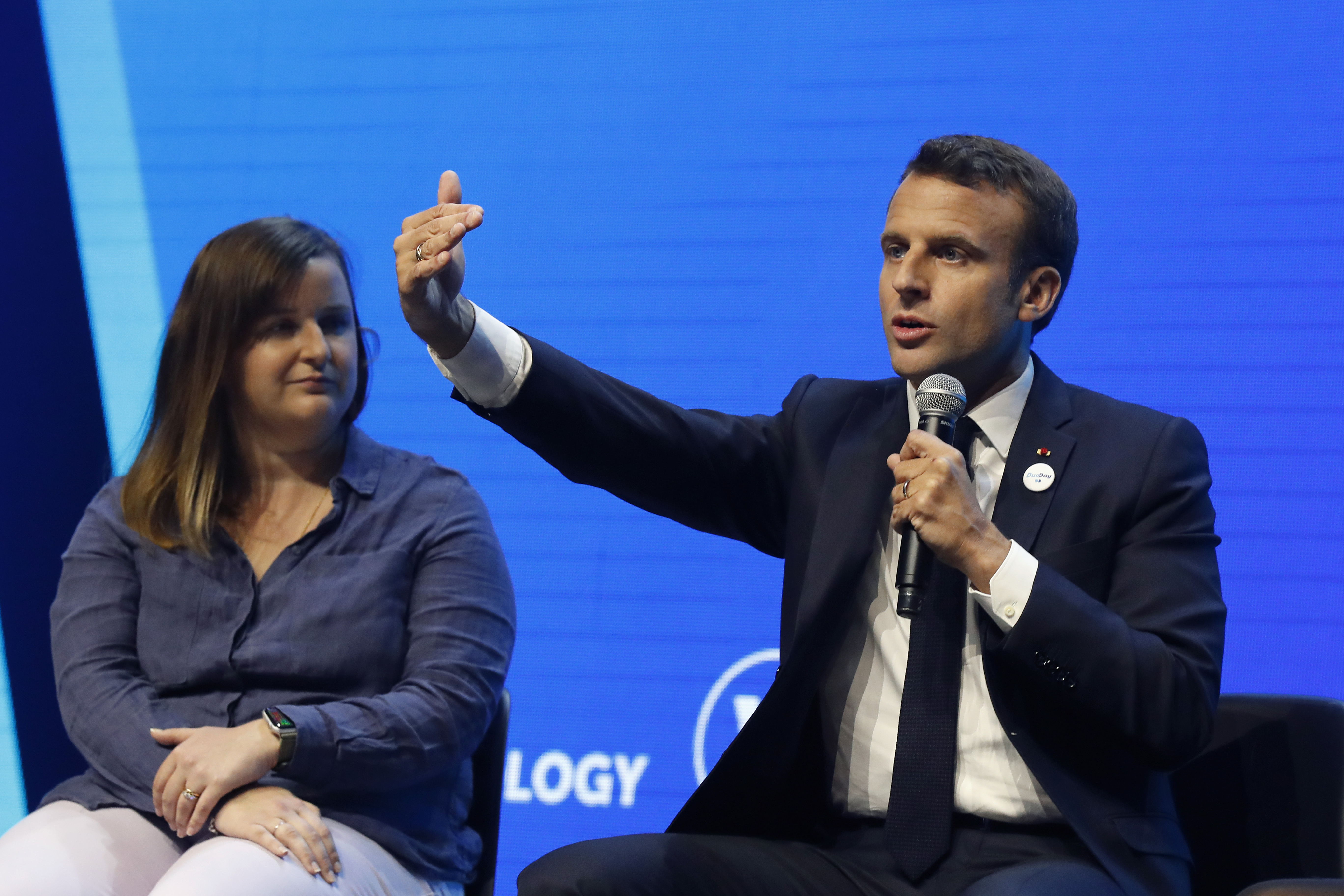 Struggling Macron pleads for stronger Europe before EU vote