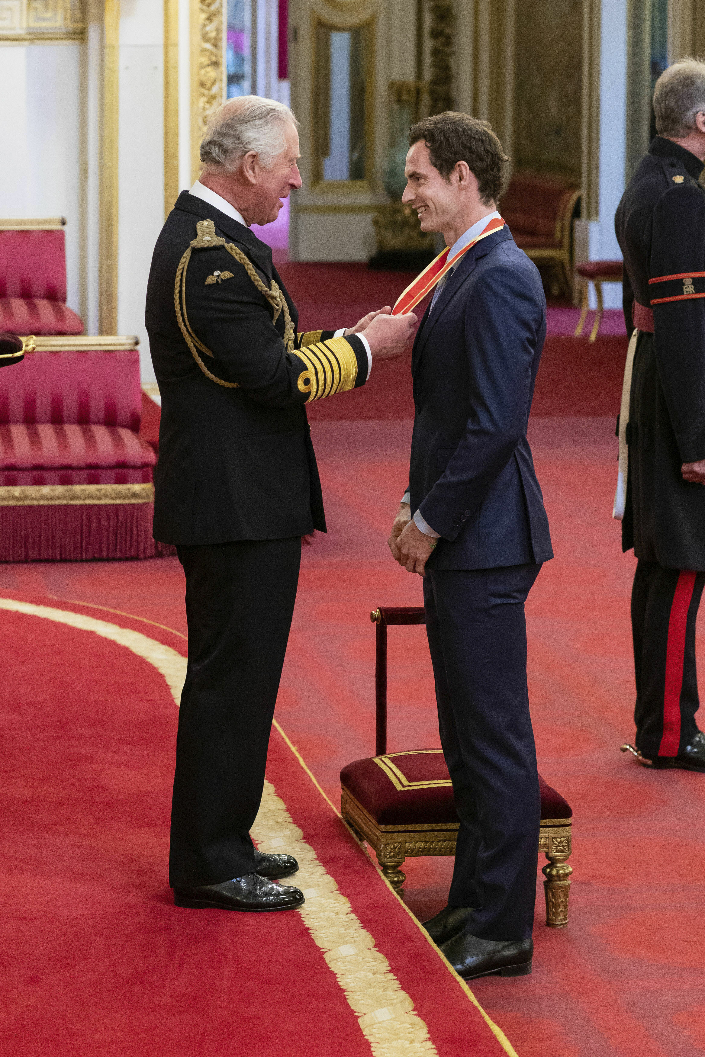 Andy Murray receives knighthood from Prince Charles