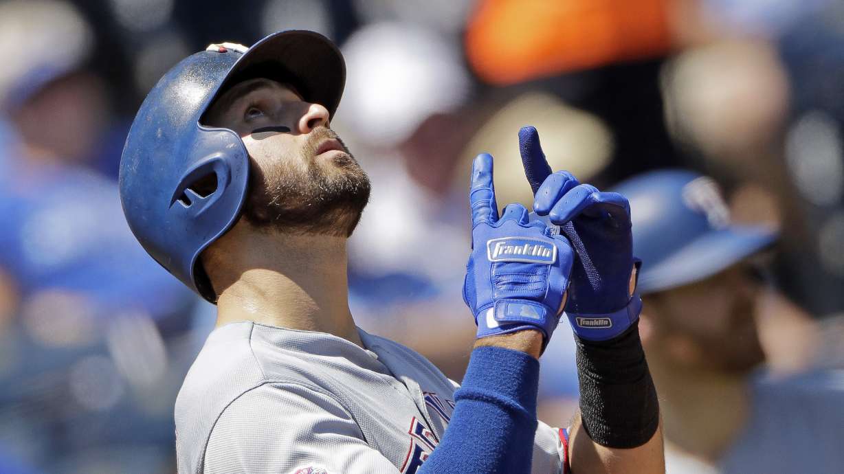 Rangers belt 5 home runs in 16-1 rout of Royals
