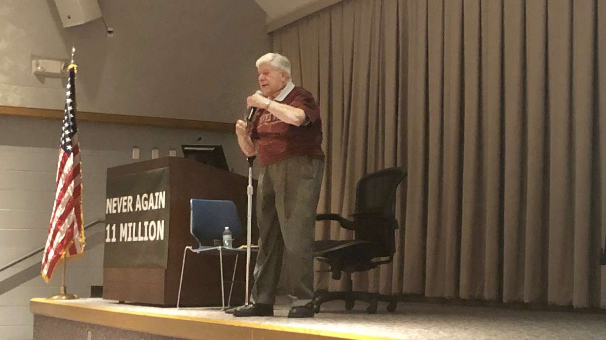 Noted author, Auschwitz survivor shares memories from Holocaust at Utah event