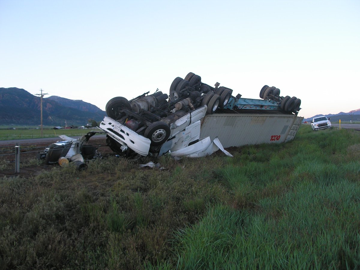 Semitruck driver avoids severe injuries in I-15 rollover near Cedar City