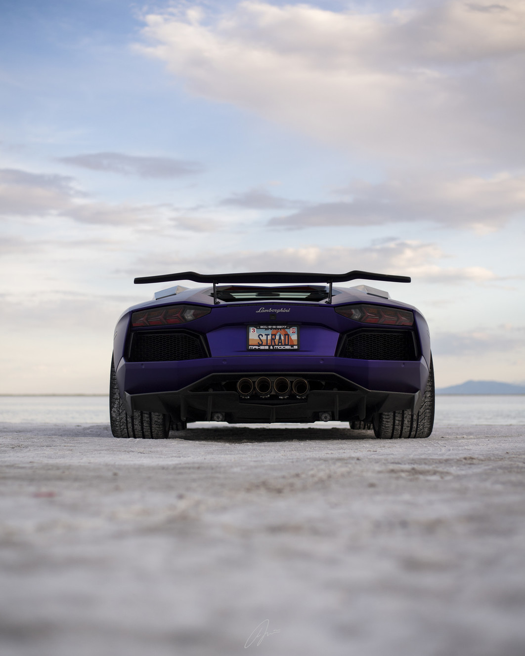 Rear view of Condon's Aventador. (Photo: AJ Lee, @ajleephoto)