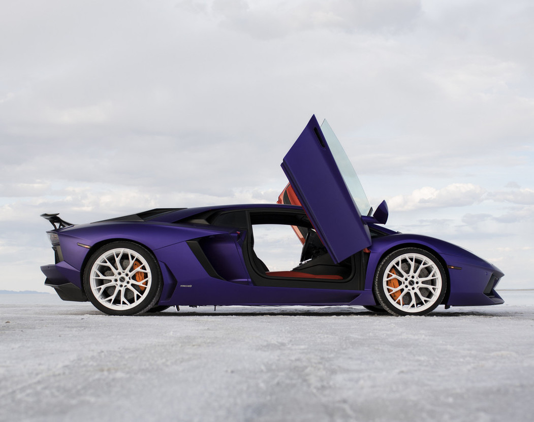 Stradman makes purple Lamborghini his own