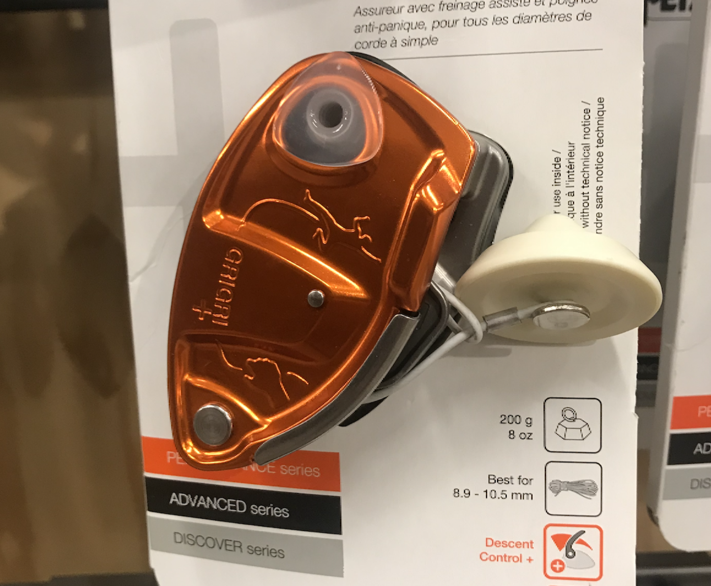 A gris gris, a semi auto-locking belay device; Cara MacDonald, KSL.com