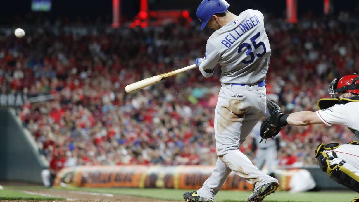 Dodgers hit 4 HRs, beat Reds 6-0 for 4th straight victory