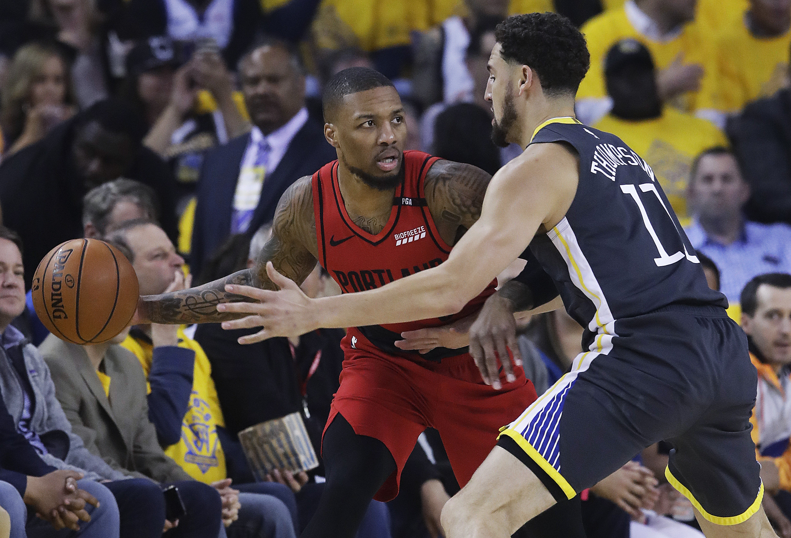 Blazers head home for Game 3, down 2-0 to Golden State