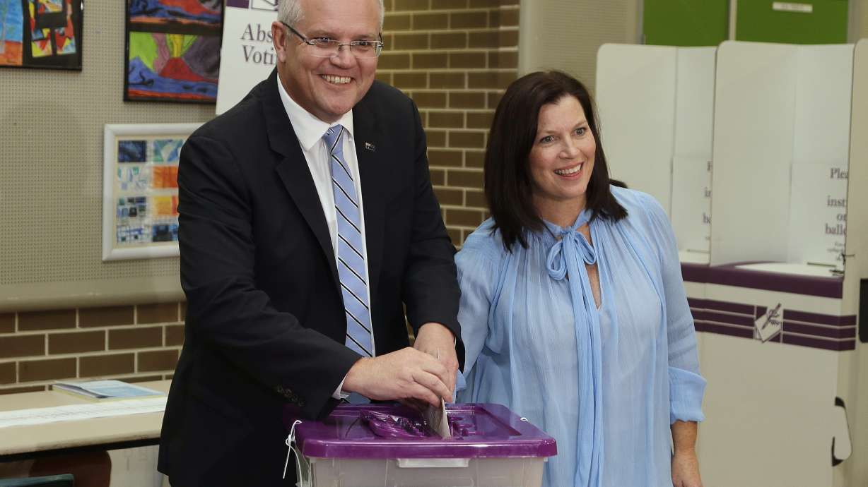 The Latest: Trump congratulates Morrison, reaffirms alliance