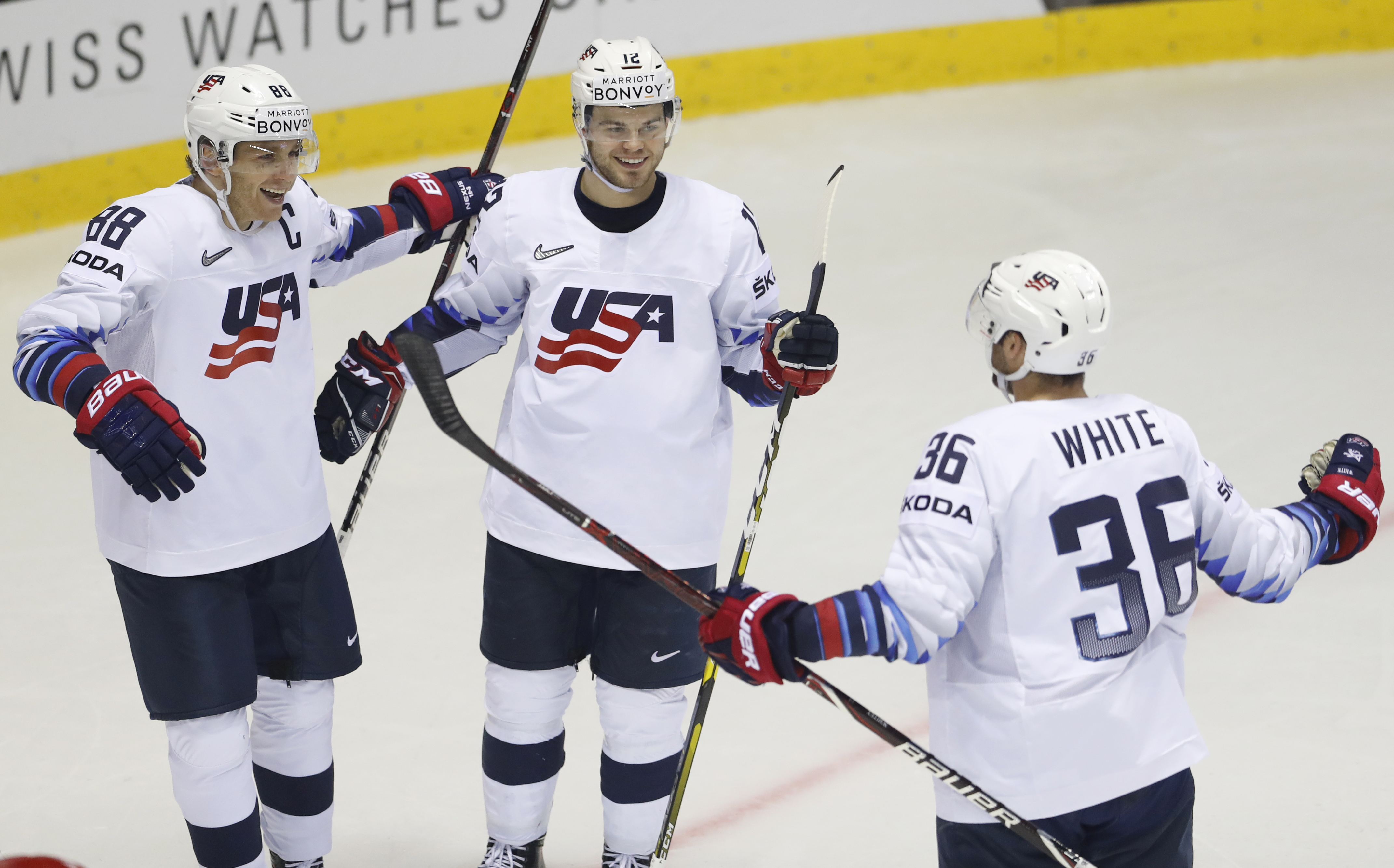 US routs Denmark 7-1 at hockey worlds on DeBrincat's 2 goals