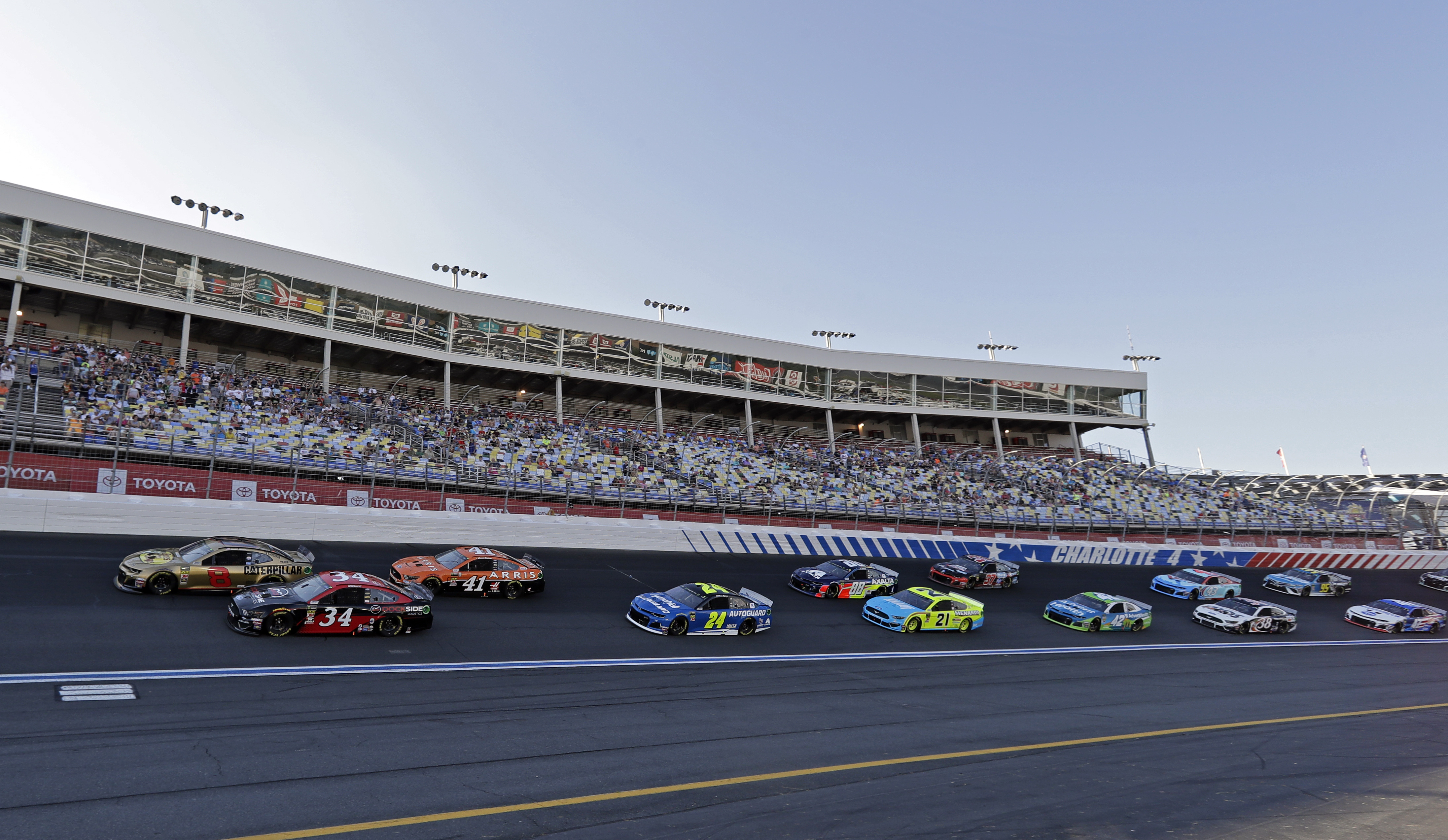 The Latest: Larson pushed to victory at NASCAR All-Star Race