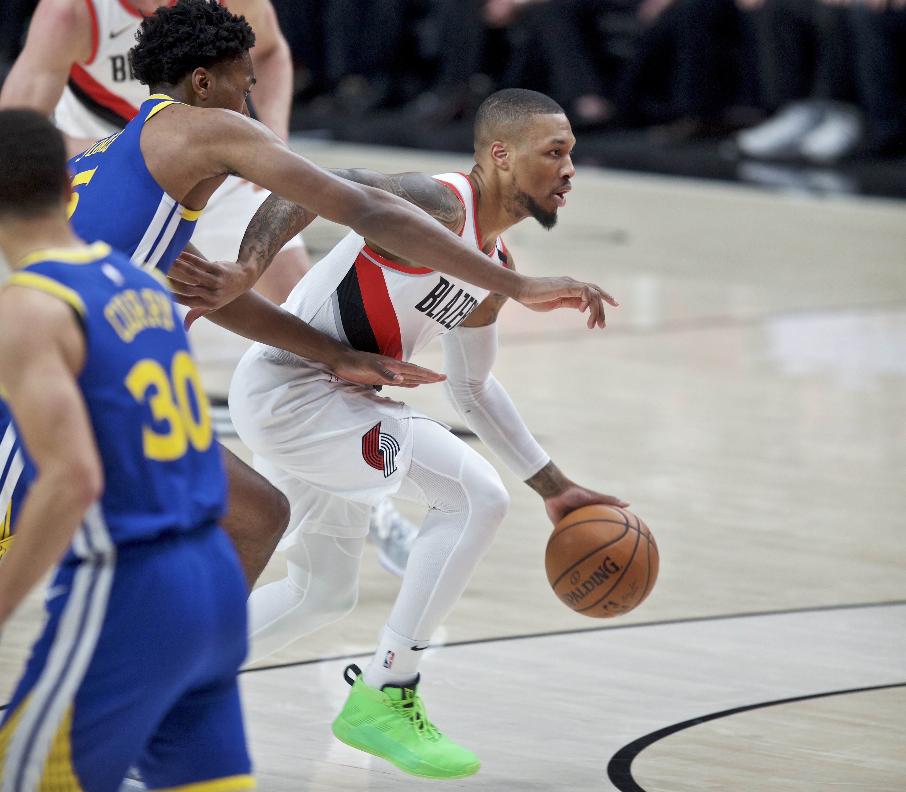 Green, Warriors beat Blazers for 3-0 lead in West finals