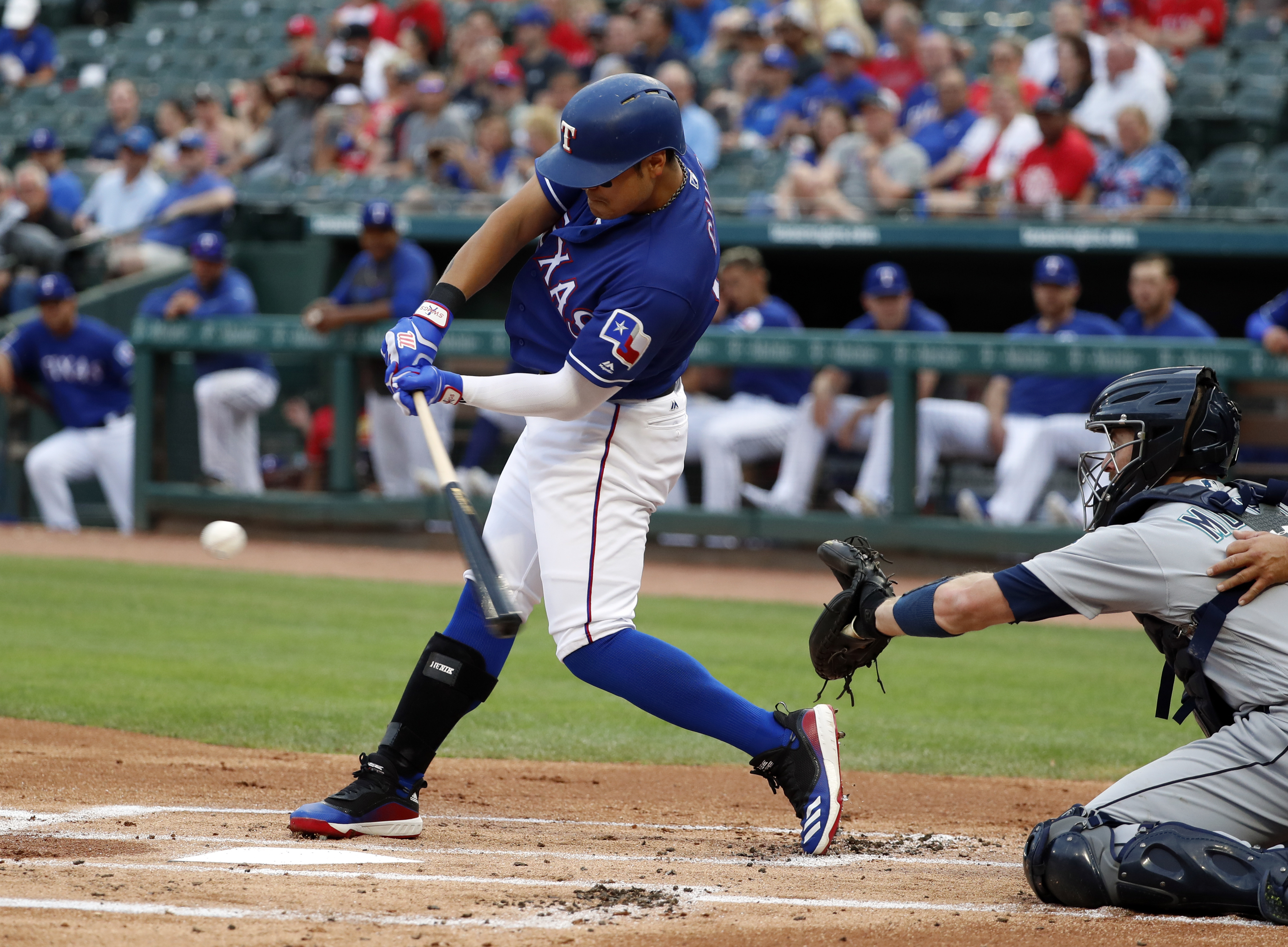 Minor 11 Ks, Rangers 5 homers in 10-9 win over Mariners