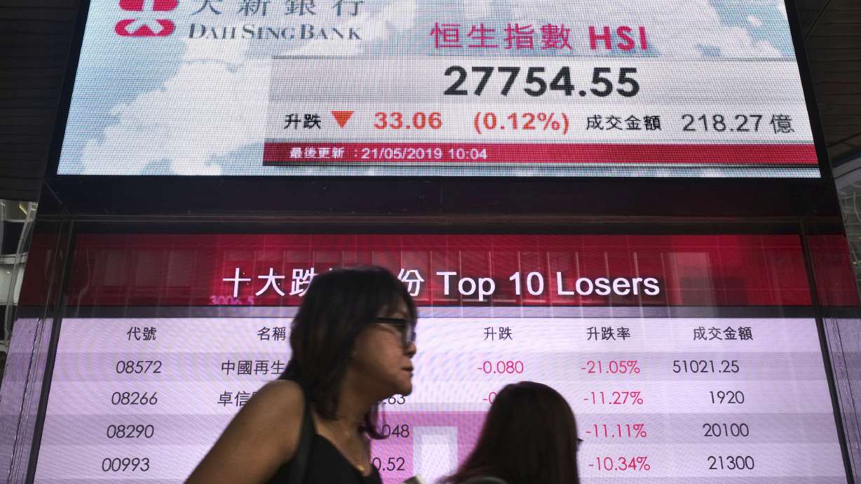 Asian stocks mixed after Wall Street fall on Huawei anxiety