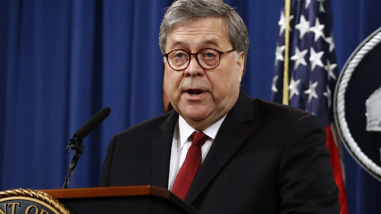 AG Barr says nationwide rulings are hampering Trump's agenda