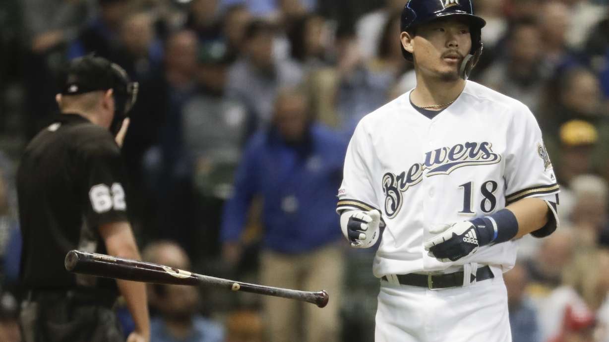 Reds strike out 14, beat short-handed Brewers 3-0