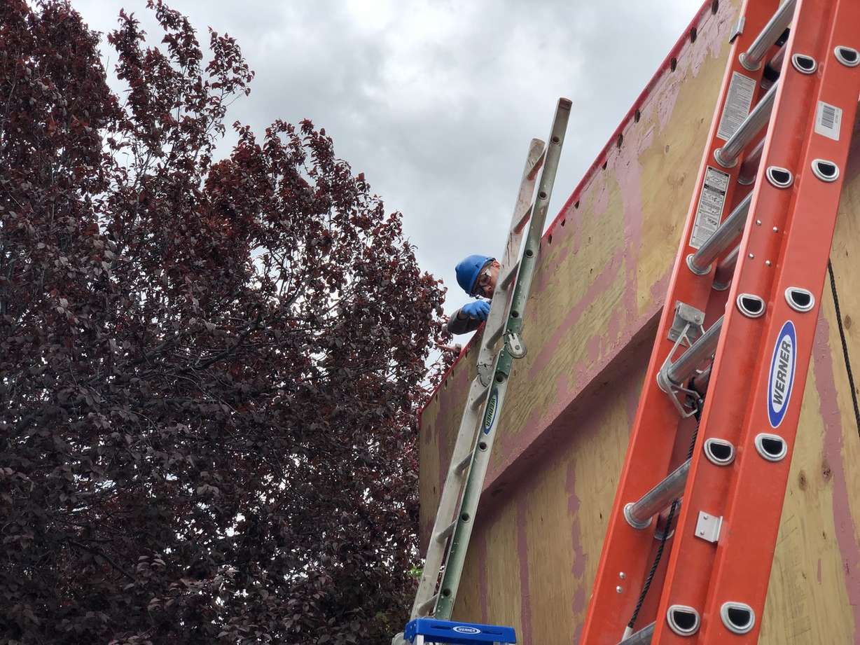 A tiny home is shown at Architectural Nexus in Salt Lake City on Thursday, May 16, 2019. Photo: Yvette Cruz, KSL.com