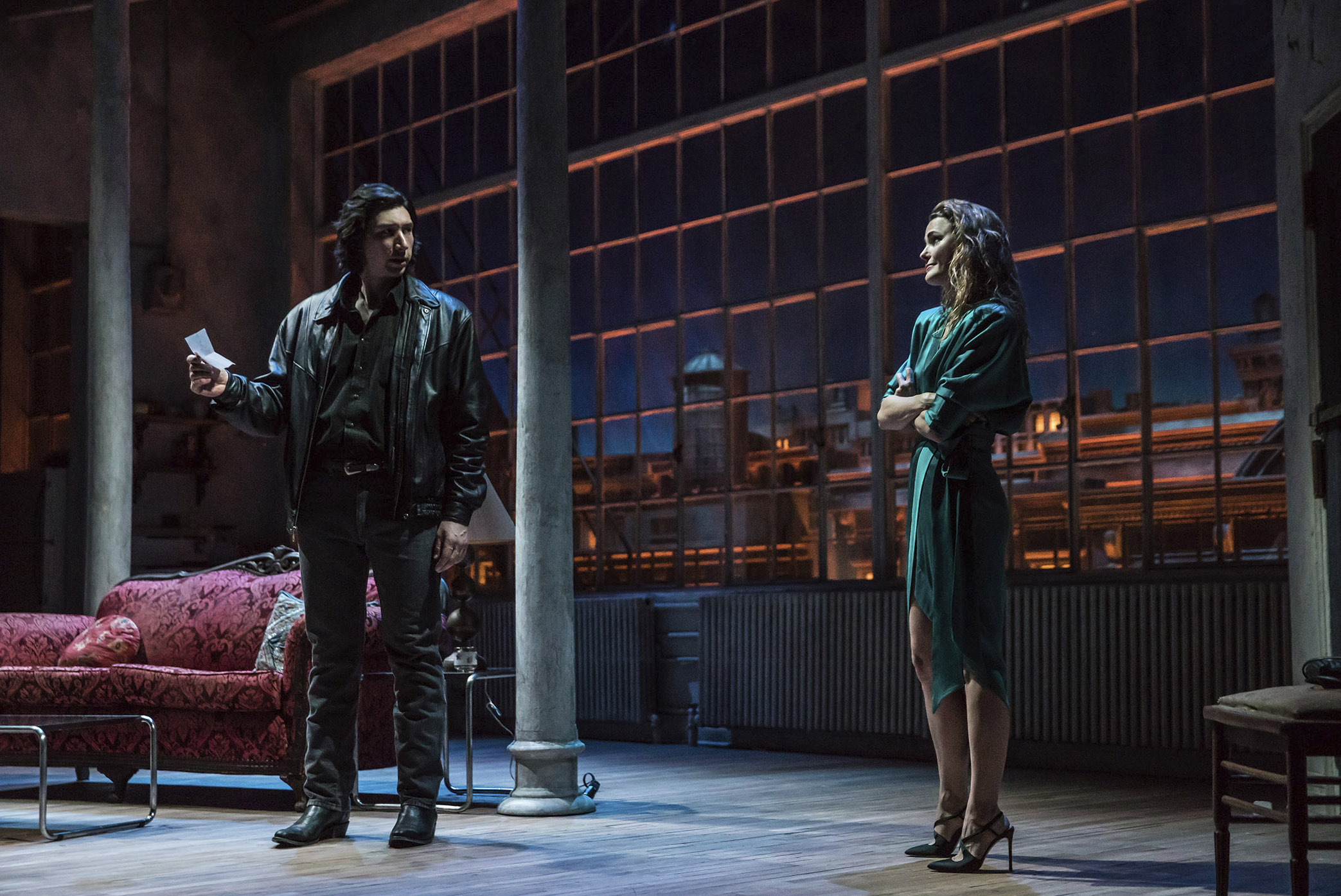 Adam Driver credits the military for the courage to act