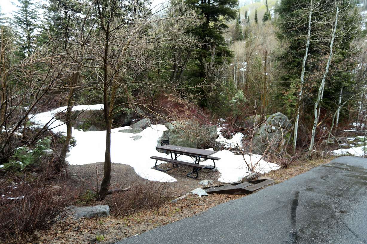 A snowy campground; Laura Seitz, KSL