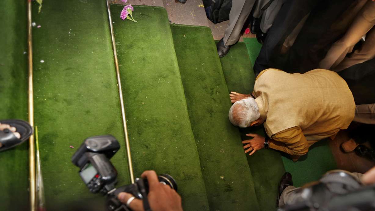 India's Modi paints image of Hindu ascetic called to power