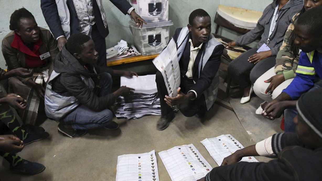 Malawi's president in the lead for re-election