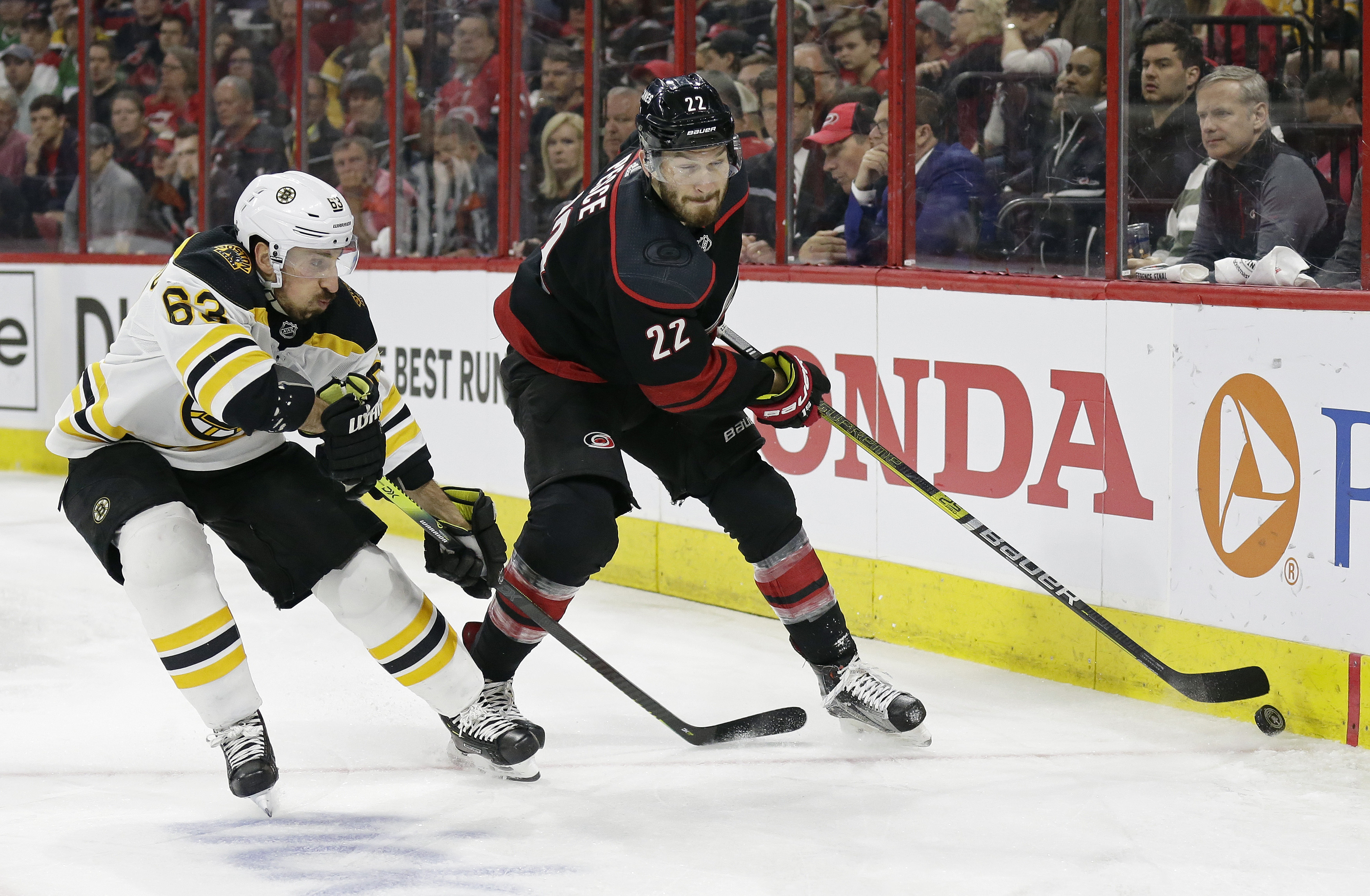 Marchand appears to avert injury scare in Bruins Cup tuneup