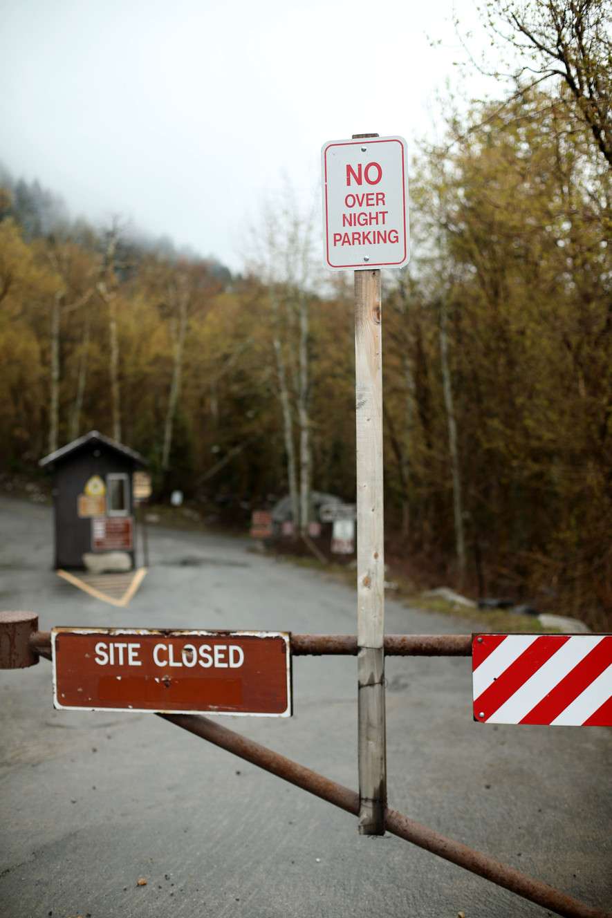 The gate at Tanners Flat Campground in Little Cottonwood Canyon is locked on Wednesday, May 22, 2019. Photo: Laura Seitz, KSL